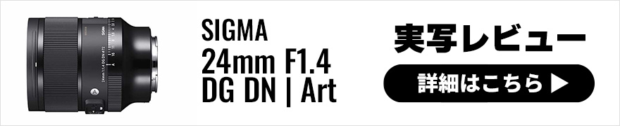 SIGMA（シグマ） 24mm F1.4 DG DN | Art 実写レビュー