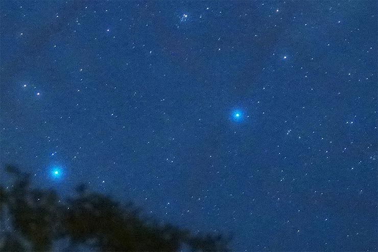 SONY α6500 + SIGMA 56mm F1.4 DC DN | Contemporaryで撮影した星空の拡大画像