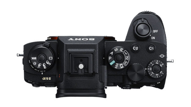 SONY α9 II 本体写真：上面