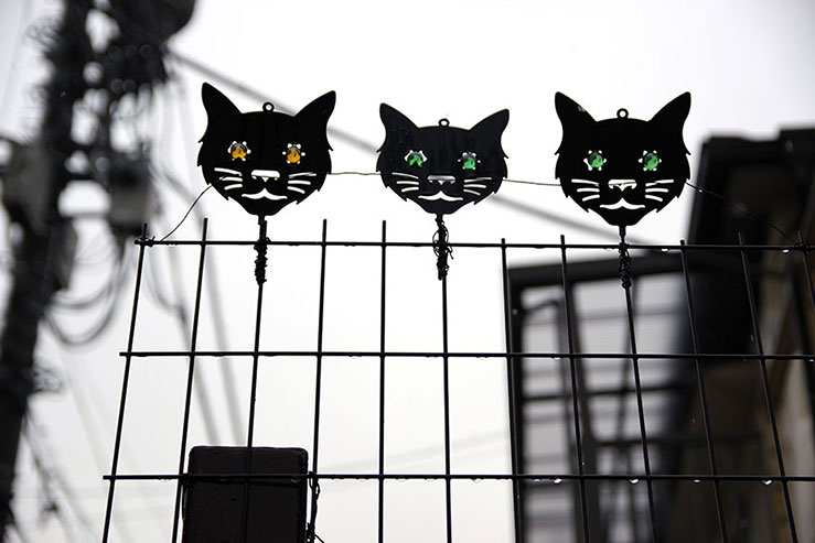 猫の飾りの画像