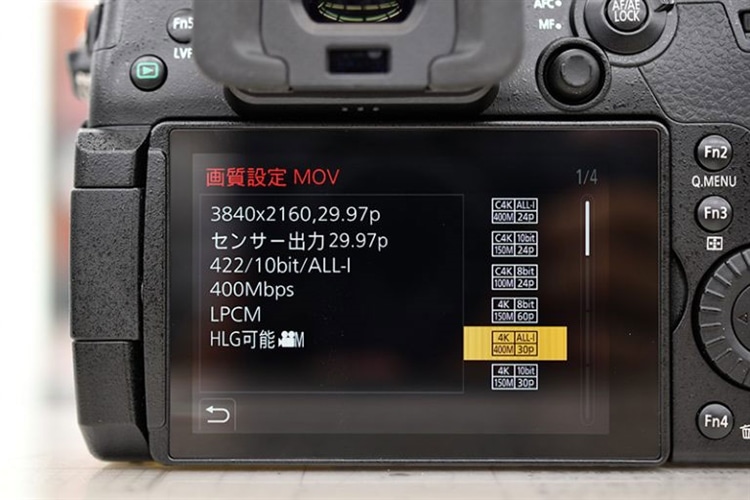 一眼デジタルで動画を撮ろう！ 画質の設定 写真⑧