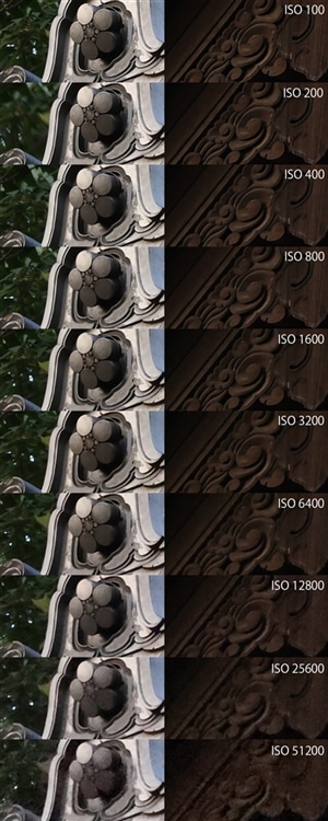 EOS R5 のISO感度による画質の変化