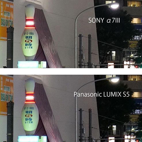 ISO3200での比較画像（拡大）