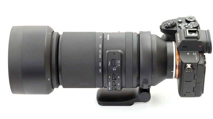 TAMRON 150-500mm F/5-6.7 Di III VC VXD（フード付き）を装着したSONY α7R IVの画像