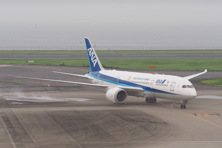 OLYMPUS M.ZUIKO DIGITAL ED 40-150mm F2.8 PRO 作例：ANAの飛行機