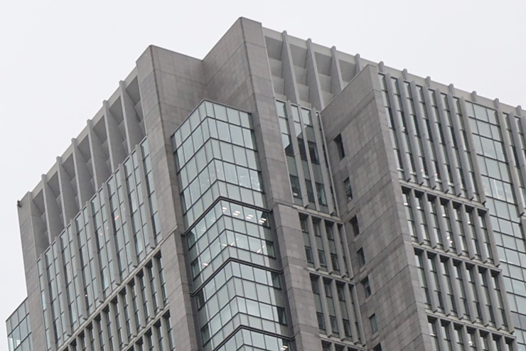 Canon EF24-70mm F4 L IS USM 画質：東京の街並み(拡大)