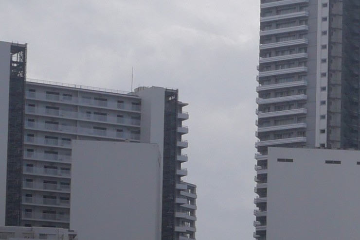 Panasonic LEICA DG SUMMILUX 15mm / F1.7 ASPH. 作例:道路(拡大した画像)