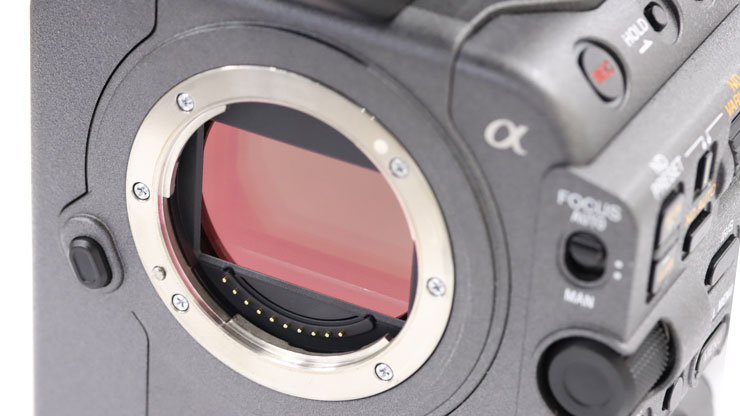 SONY FX6 本体：センサー部分の画像
