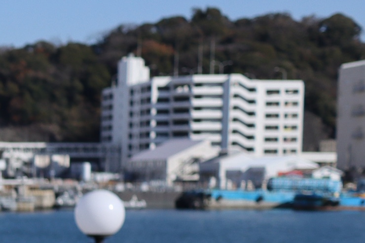 Canon EF-M22mm F2 STM 画質：噴水(拡大した画像)