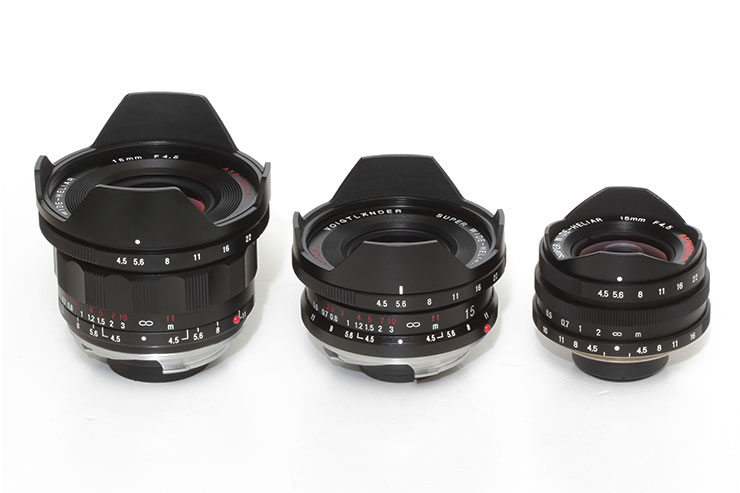 スーパーワイドヘリアー15mmF4.5アスフェリカルI型など