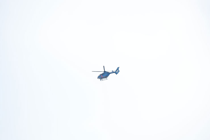Canon EOS R3・RF800mmF5.6 L IS USMで撮影したヘリコプターの画像