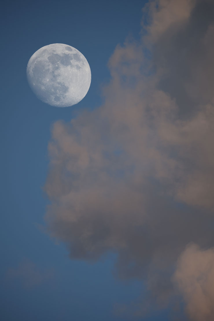 Canon EOS R3・RF800mmF5.6 L IS USMで撮影した月の画像