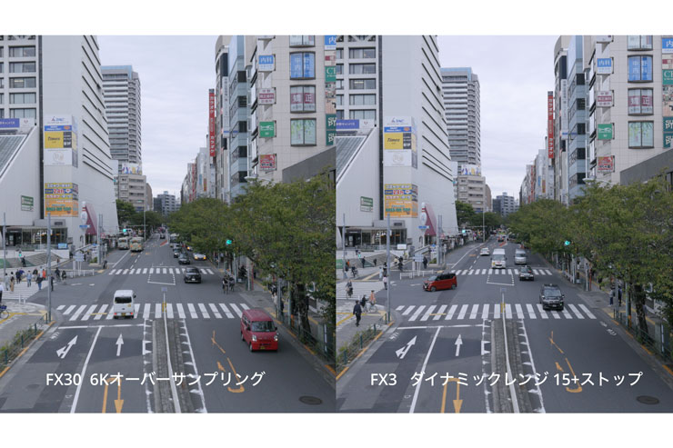 SONY(ソニー)FX30、FX3との画質比較
