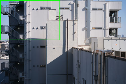 SIGMA（シグマ）18-50mm F2.8 DC DN | Contemporary 周辺部画質作例拡大枠