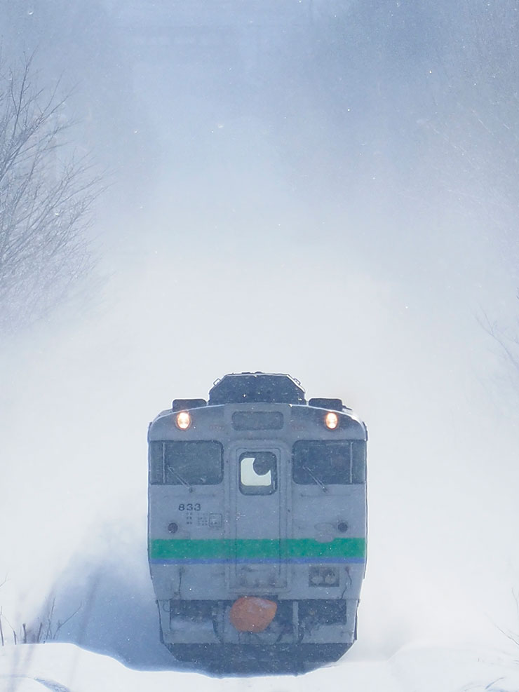 OLYMPUS OM-D E-M1 MarkⅡ・M.ZUIKO DIGITAL ED 300mm F4.0 IS PRO＋1.4×Teleconverter MC-14・420mm（35mm判換算840mm）で撮影した宗谷本線の画像