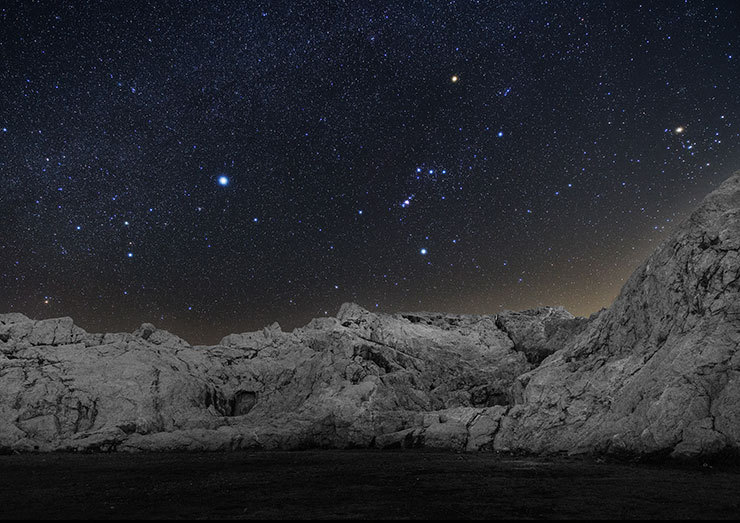 Canon EOS 6D・Zeiss Distagon T* 21mm F2.8で撮影した星空の画像