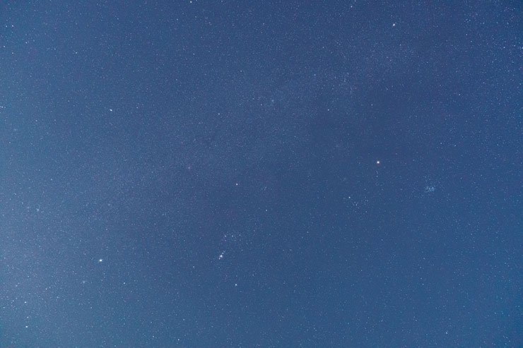 SONY α7R Ⅴ・20mmで撮影した星空の画像