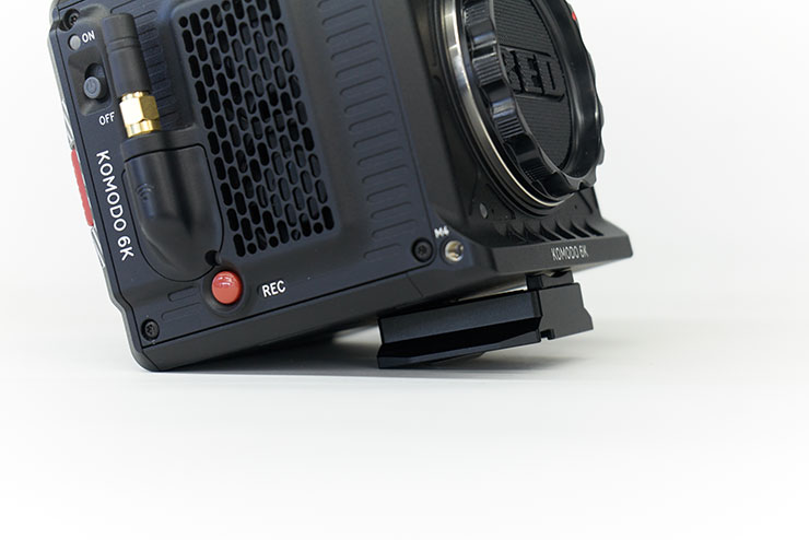 クイックリリースプレート上部の画像