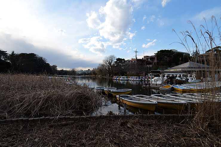 LUMIX S 20-60mm F3.5-5.6・20mmで撮影した空と湖とボートの画像
