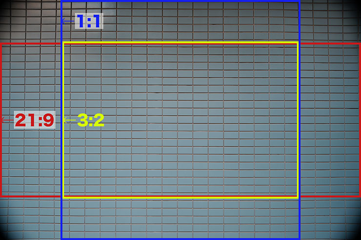 SIGMA fp L・オートクロップオフ・フルサイズ・絞りF8で撮影したタイルの画像