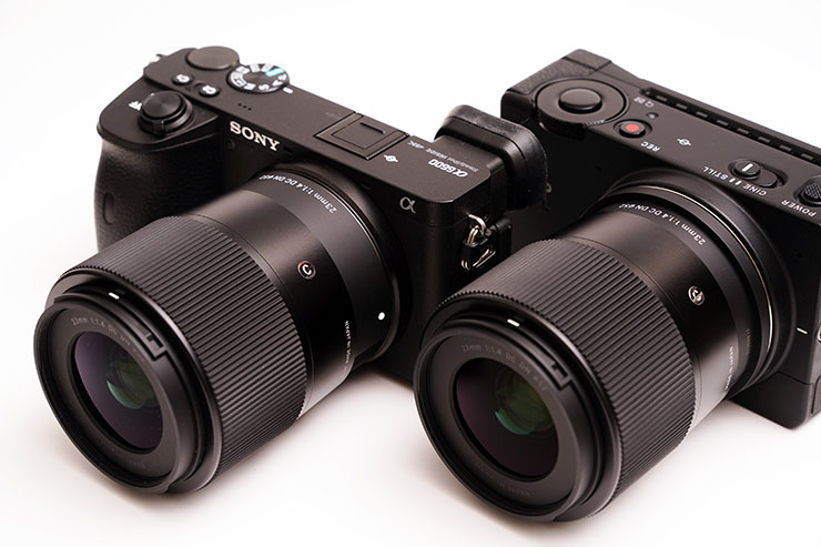 SONY α6600とSIGMA fp Lに装着したSIGMA 23mm F1.4 DC DN | Contemporaryの画像