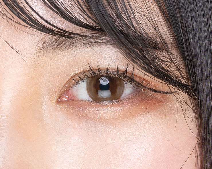 クラムシェルで撮影した瞳の画像