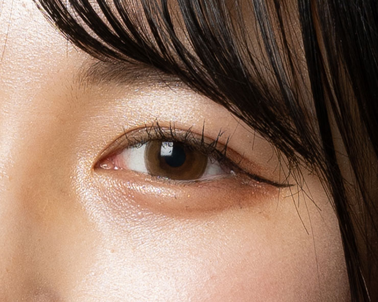 バンクライトで撮影した瞳の画像