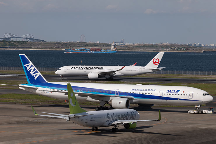 Leica SL2-Sとバリオ・エルマーSL f5-6.3/100-400mmを組み合わせ・169mmで撮影した飛行機の画像