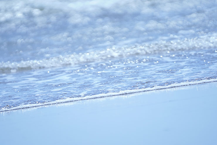 波打ち際の画像