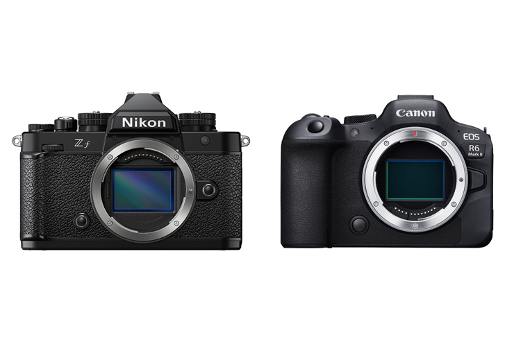 Nikon Z f、Canon EOS R6 Mark IIイメージ