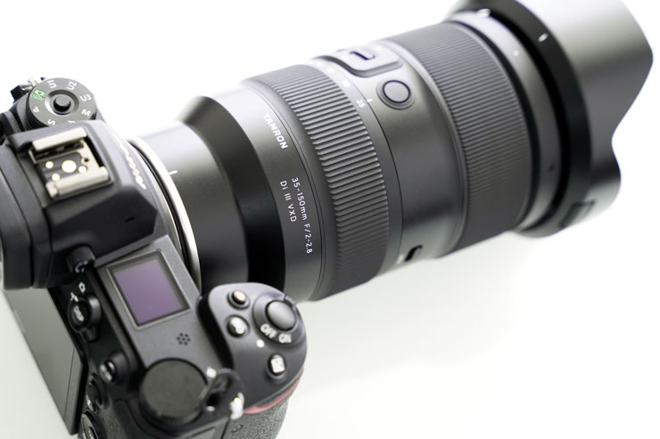 TAMRON 35-150mm F/2-2.8 Di III VXD ニコンZ A058本体白バック（アップ）