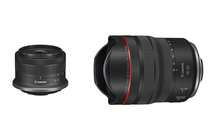 SIGMA 10-18mm F2.8 DC DN | Contemporary、RF10-20mm F4 L IS STM