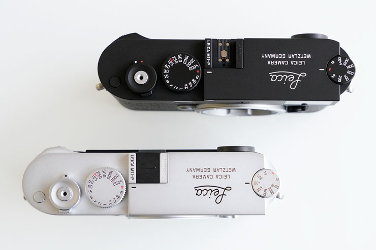 Leica M11-P本体ブラック、シルバー上面