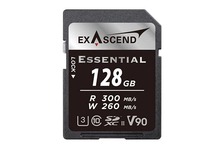 Exascend Essential UHS-II SDXC Card 128GB V90の画像