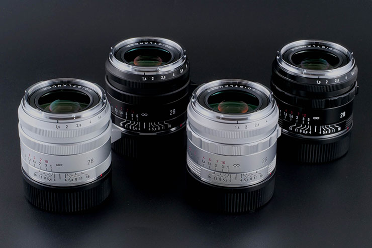 Voigtlander NOKTON Vintage Line 28mm F1.5 VM タイプI、II、シルバー、ブラック