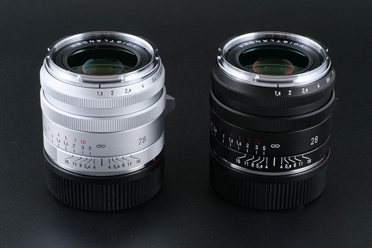 Voigtlander NOKTON Vintage Line 28mm F1.5 VM タイプI、シルバー、ブラック