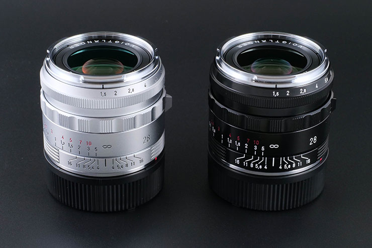 Voigtlander NOKTON Vintage Line 28mm F1.5 VM タイプII、シルバー、ブラック