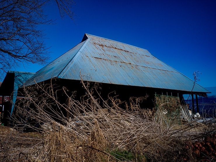 ハッセルブラッドSWC/M、ディスタゴンT* CF38mm F4.5、CFV 100C 作例：民家