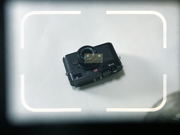 Leica M3 ファインダー：50mmレンズ装着時