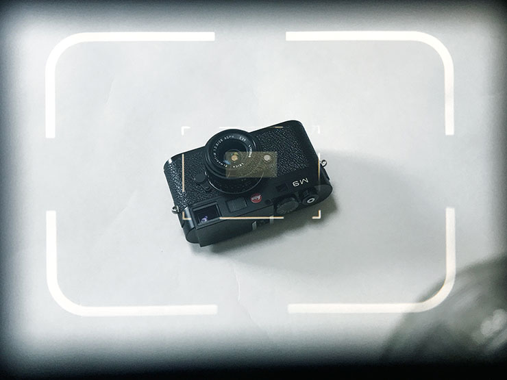 Leica M3 ファインダー：135mmレンズ装着時