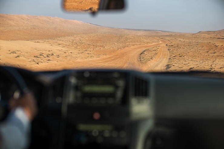 Leica SL 作例：車内から見た砂漠