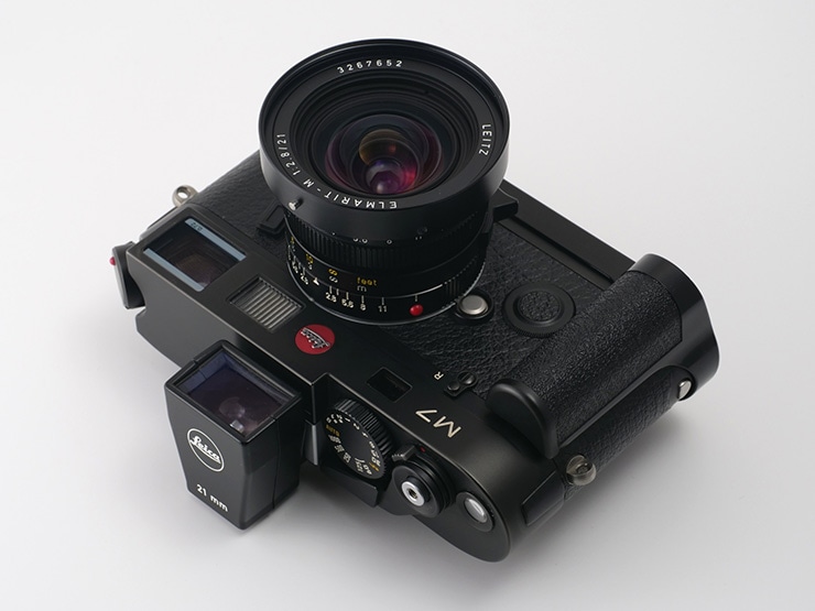  Leica エルマリートM f2.8/21mmを装着したLeica M7