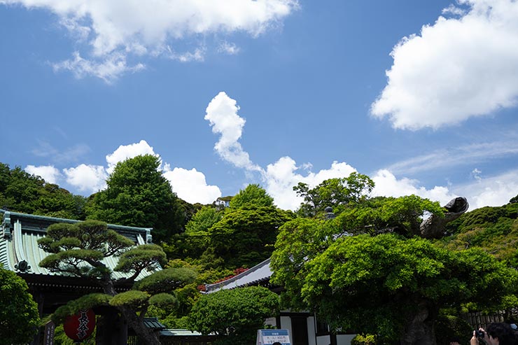 PLフィルターを装着して撮影した空の画像