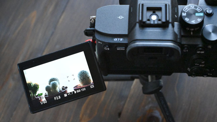 動画ISO感度表示画面