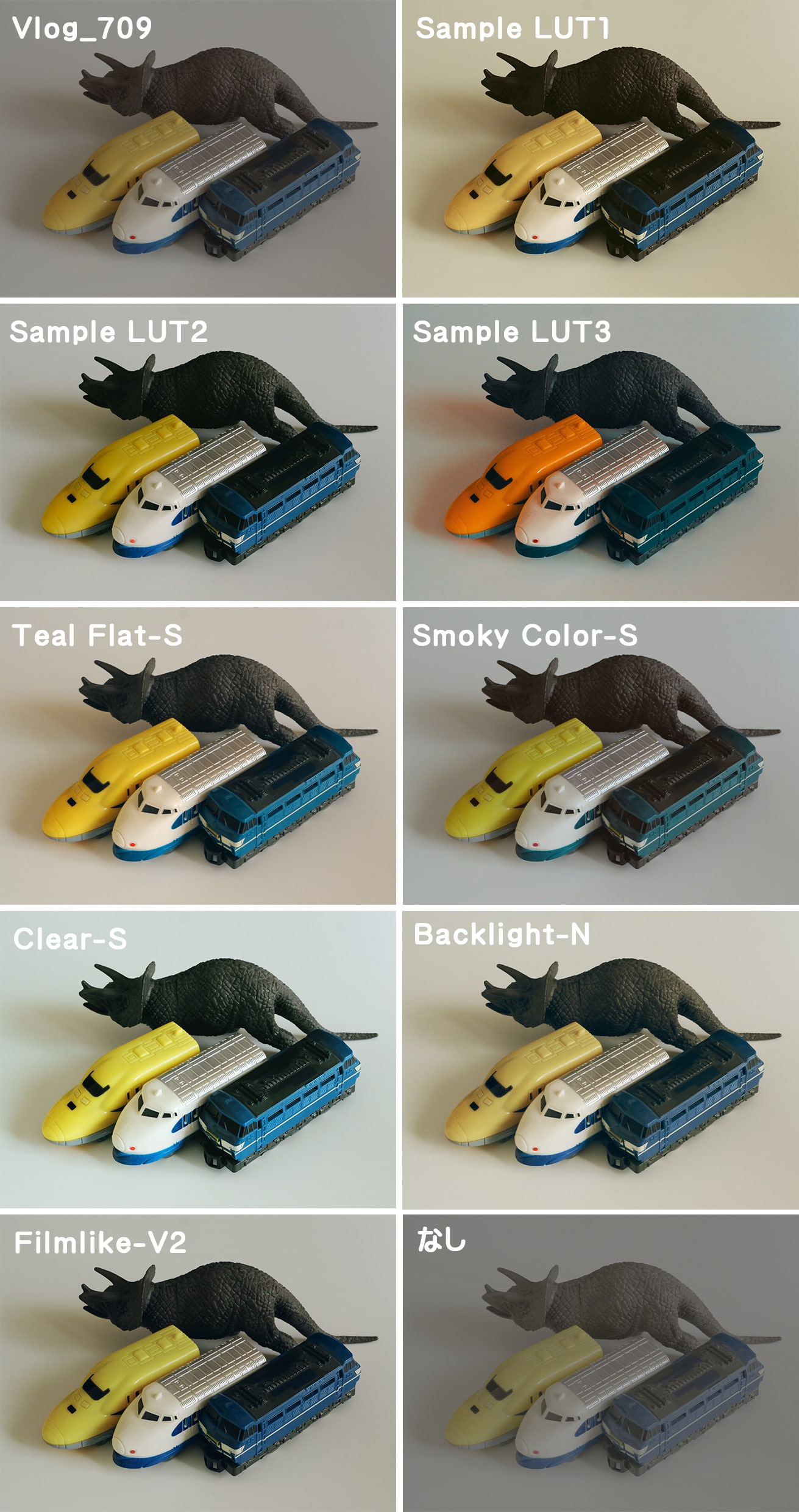 LUMIX GH7：LUTの比較画像