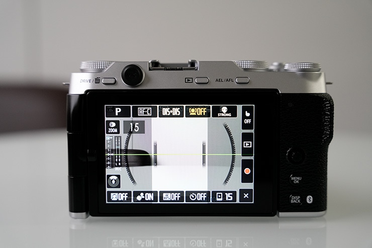 FUJIFILM X-M5 本体：9:16ショート動画モードの操作画面