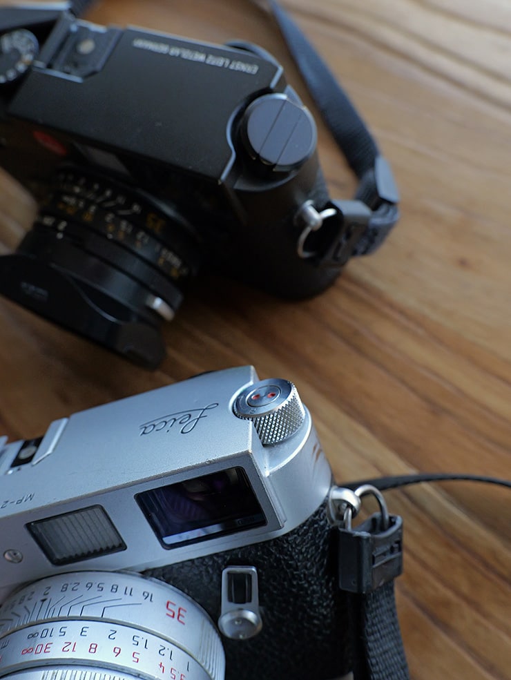 Leica MPとLeica M6を並べた画像