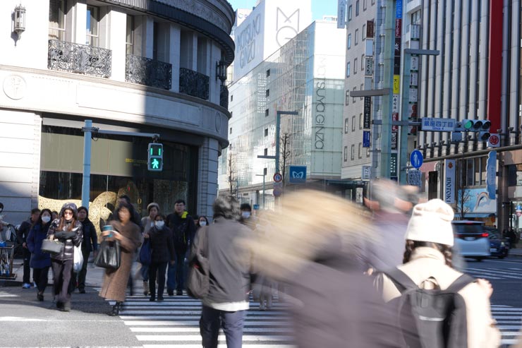 SONY α1 II作例：銀座四丁目の交差点