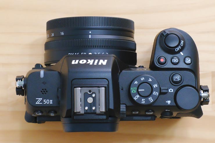Nikon Z50 II 本体真上から