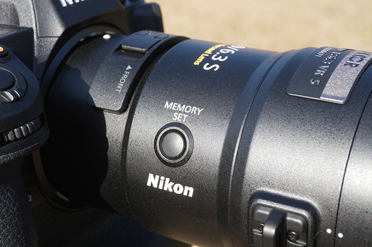 Nikon NIKKOR Z 800mm f/6.3 VR S 本体画像：スイッチ類